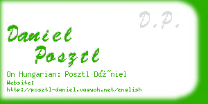 daniel posztl business card